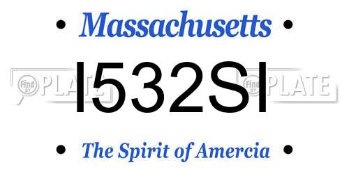 I532SI Massachusetts License Plate