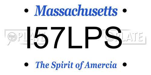 I57LPS Massachusetts License Plate