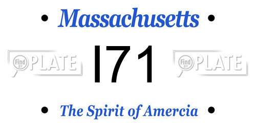 I71 Massachusetts License Plate