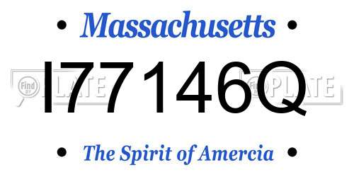 I77146Q Massachusetts License Plate