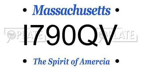 I790QV Massachusetts License Plate
