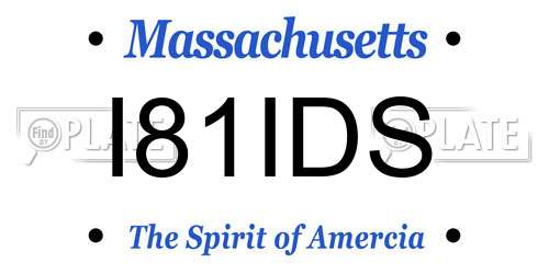 I81IDS Massachusetts License Plate