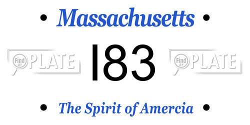 I83 Massachusetts License Plate