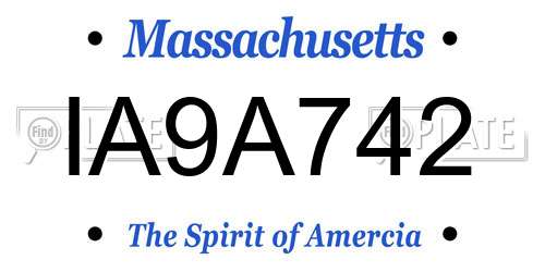 IA9A742 Massachusetts License Plate