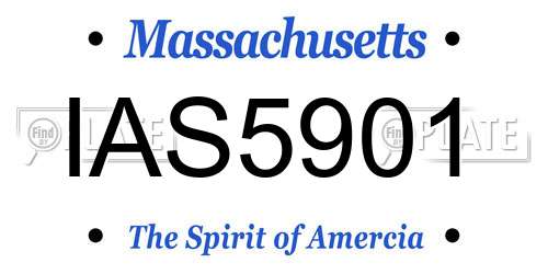 IAS5901 Massachusetts License Plate