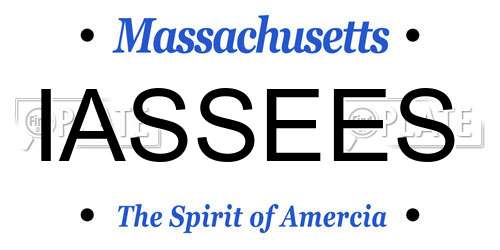 IASSEES Massachusetts License Plate