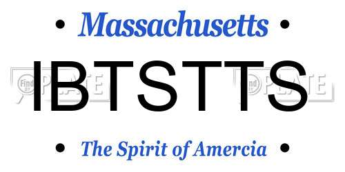 IBTSTTS Massachusetts License Plate