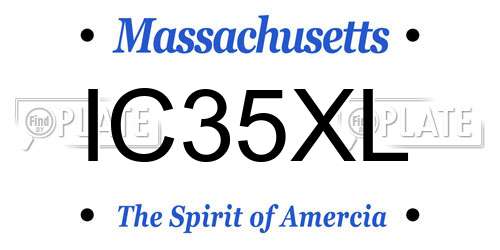 IC35XL Massachusetts License Plate