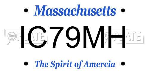 IC79MH Massachusetts License Plate