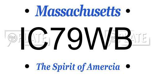 IC79WB Massachusetts License Plate