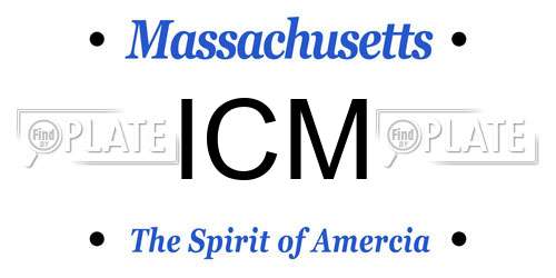 ICM Massachusetts License Plate