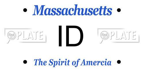 ID Massachusetts License Plate