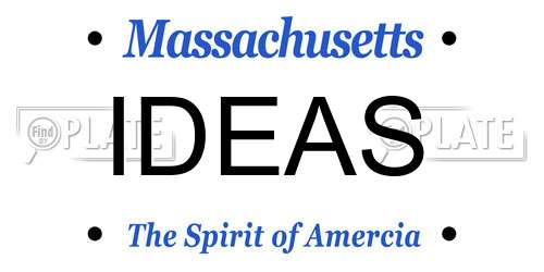 IDEAS Massachusetts License Plate