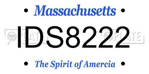 IDS8222 Massachusetts License Plate