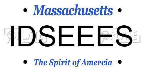 IDSEEES Massachusetts License Plate