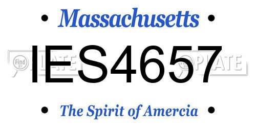 IES4657 Massachusetts License Plate