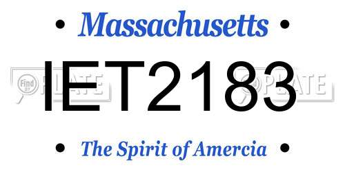 IET2183 Massachusetts License Plate