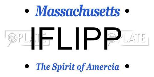 IFLIPP Massachusetts License Plate