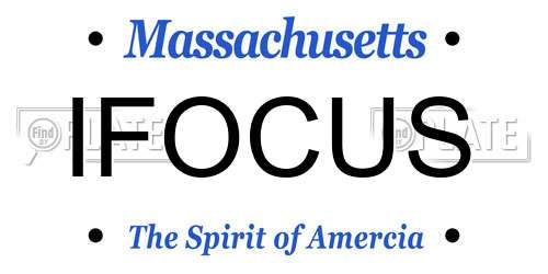 IFOCUS Massachusetts License Plate