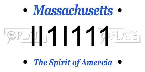 II1I111 Massachusetts License Plate