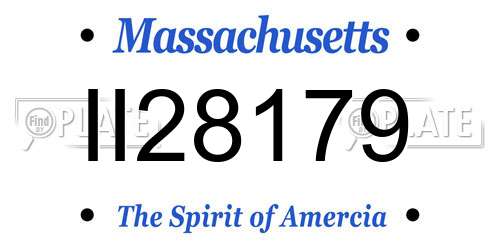 II28179 Massachusetts License Plate