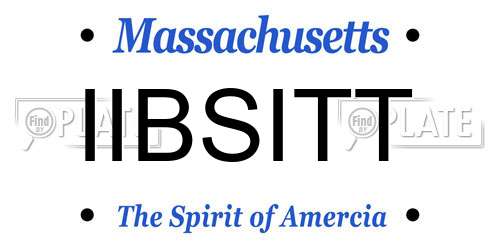 IIBSITT Massachusetts License Plate