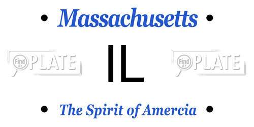 IL Massachusetts License Plate
