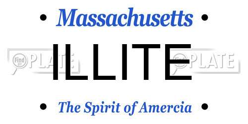 ILLITE Massachusetts License Plate