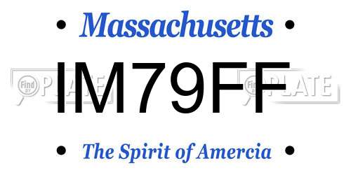 IM79FF Massachusetts License Plate