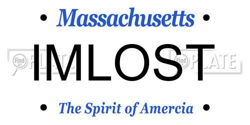 IMLOST Massachusetts License Plate