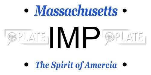 IMP Massachusetts License Plate