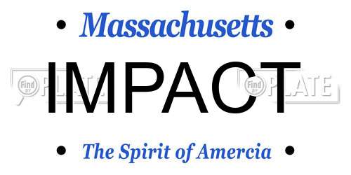 IMPACT Massachusetts License Plate