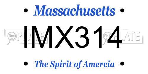 IMX314 Massachusetts License Plate
