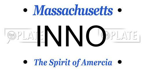 INNO Massachusetts License Plate