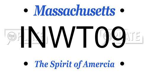 INWT09 Massachusetts License Plate
