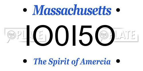 IO0I5O Massachusetts License Plate