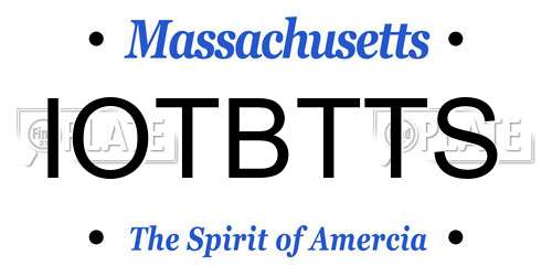 IOTBTTS Massachusetts License Plate