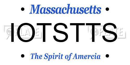 IOTSTTS Massachusetts License Plate