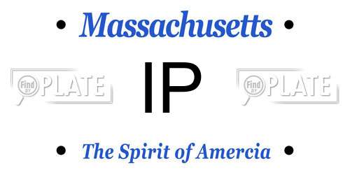 IP Massachusetts License Plate