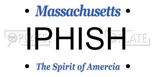 IPHISH Massachusetts License Plate