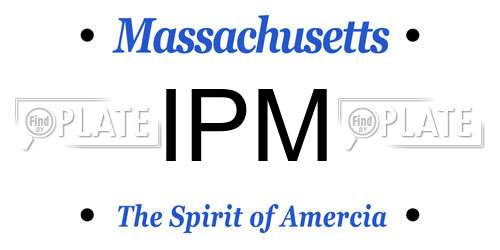 IPM Massachusetts License Plate