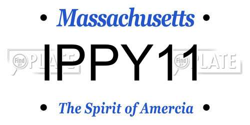 IPPY11 Massachusetts License Plate