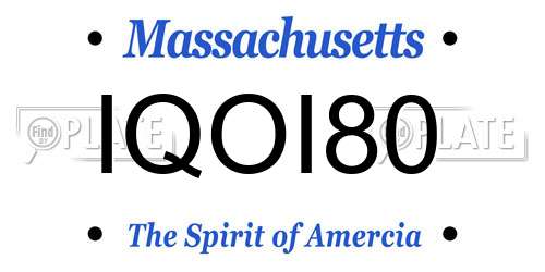 IQOI80 Massachusetts License Plate