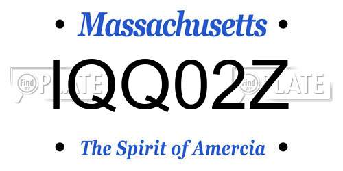IQQ02Z Massachusetts License Plate