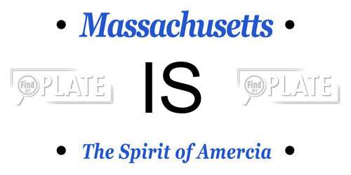 IS Massachusetts License Plate