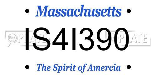 IS4I390 Massachusetts License Plate