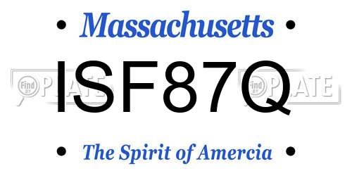 ISF87Q Massachusetts License Plate
