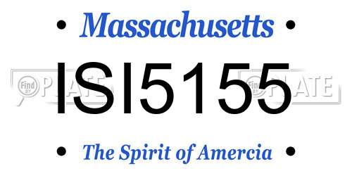 ISI5155 Massachusetts License Plate