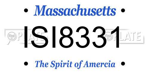 ISI8331 Massachusetts License Plate