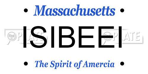 ISIBEEI Massachusetts License Plate